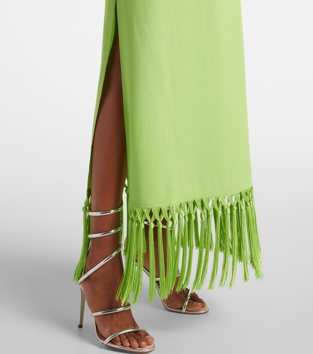 Palermo fringed crêpe maxi dress | Taller Marmo