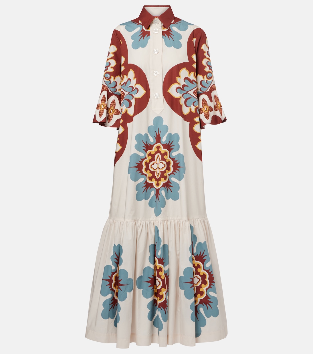 Artemis printed cotton shirtdress | La DoubleJ