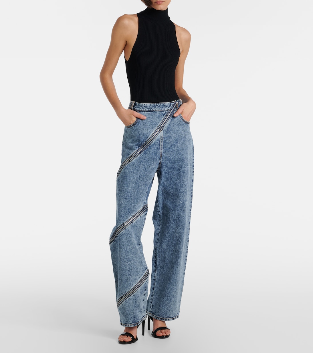 Sandalen Chain aus Lackleder | Alaïa