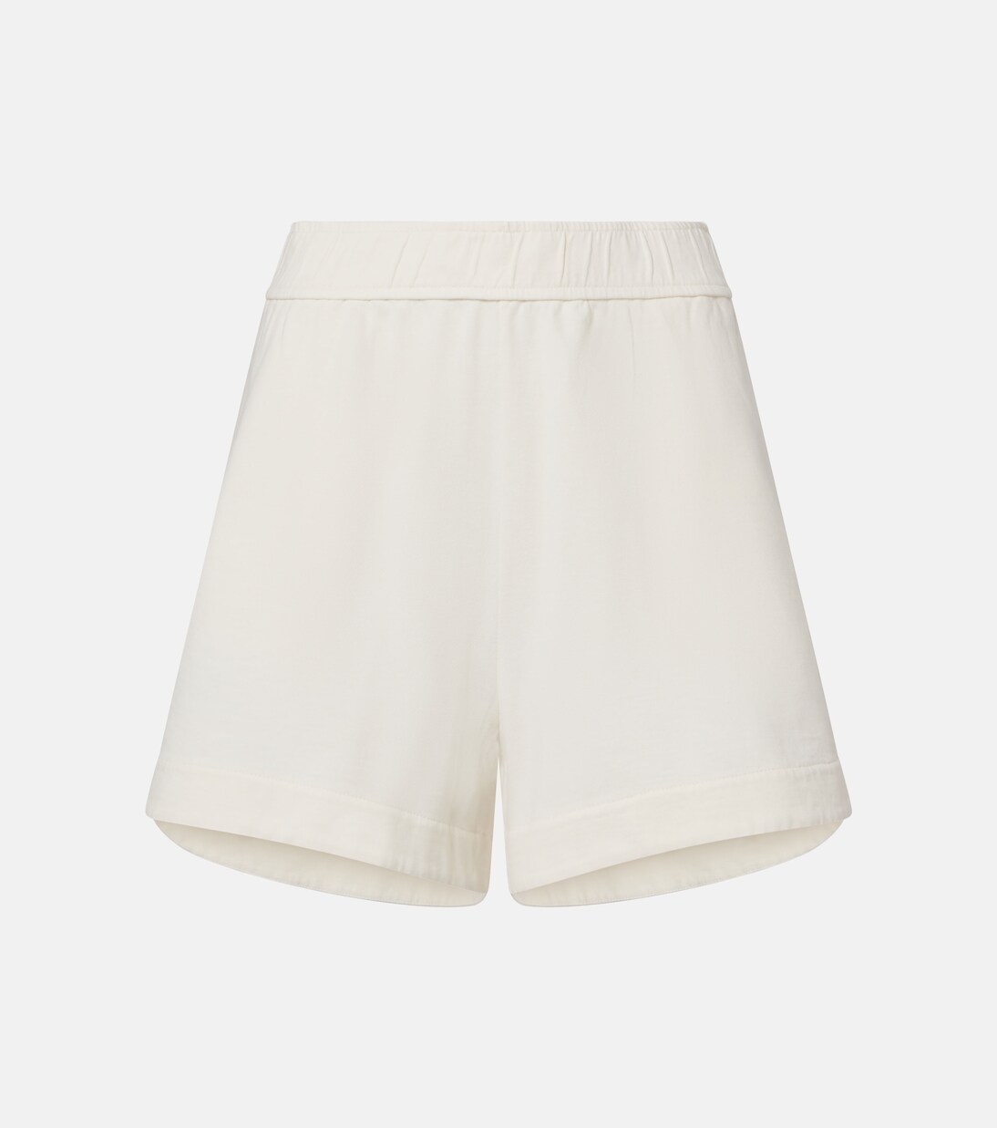 High-rise cotton shorts | Brunello Cucinelli
