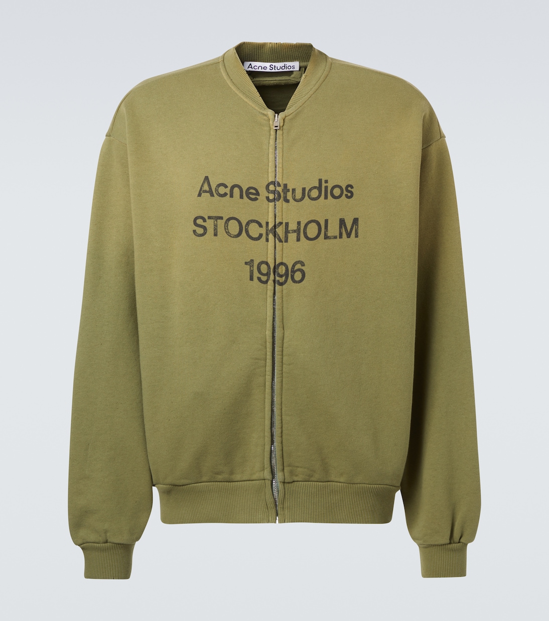 Logo cotton-blend fleece sweatshirt | Acne Studios