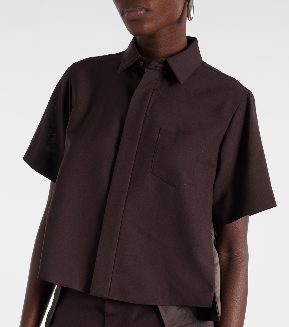 Cropped shirt | Sacai