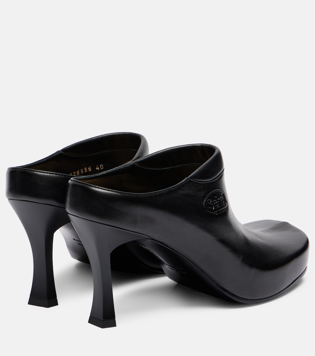 x Scholl - Mules 80 in pelle | Balenciaga