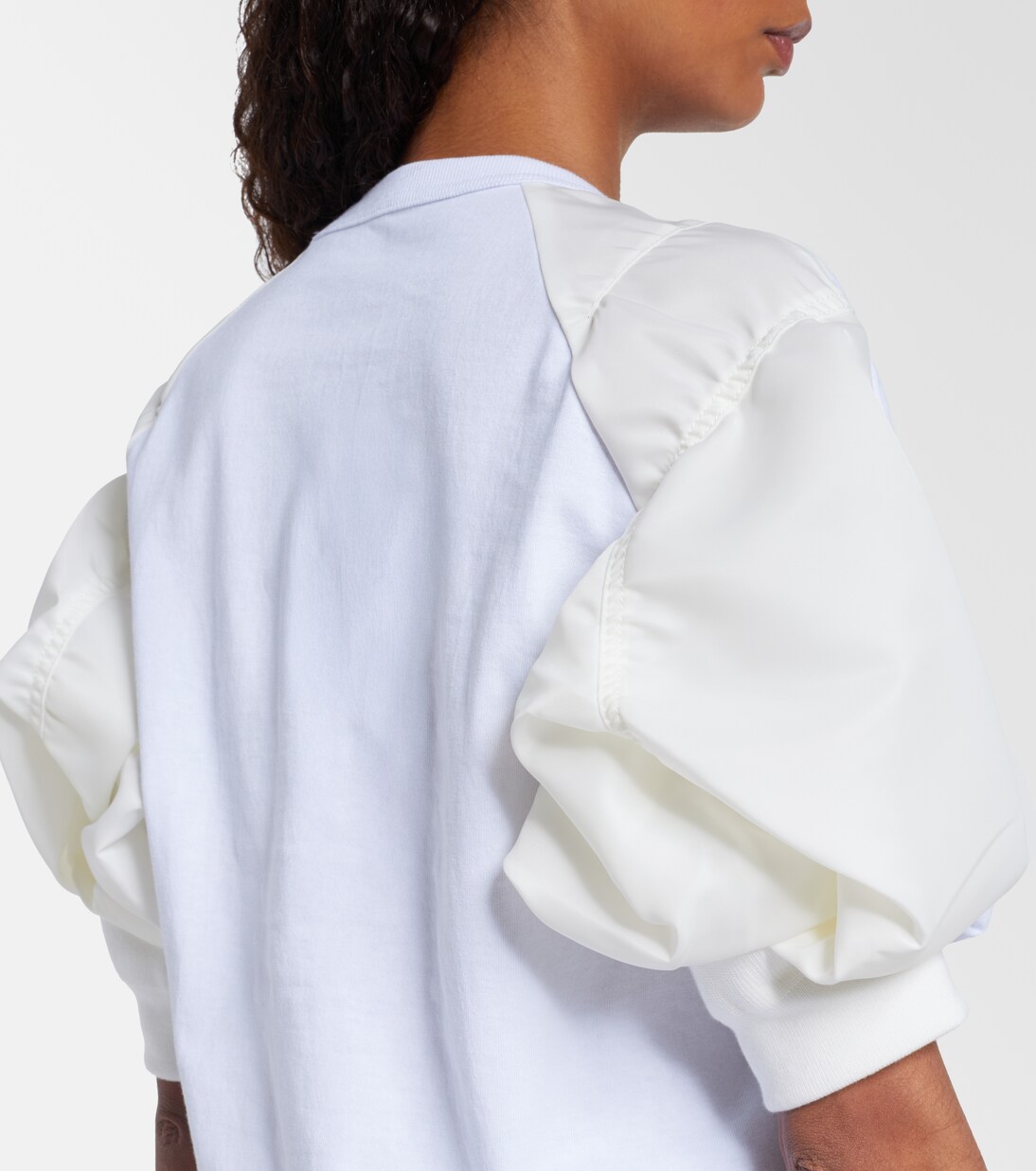 T-Shirt aus Baumwoll-Jersey und Twill | Sacai