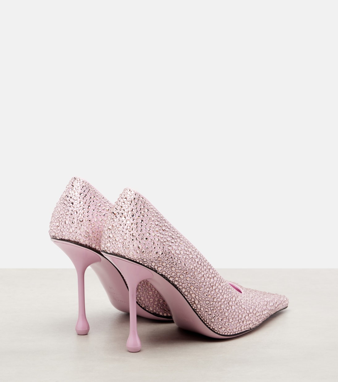 Ixia 95 embellished satin pumps | Jimmy Choo
