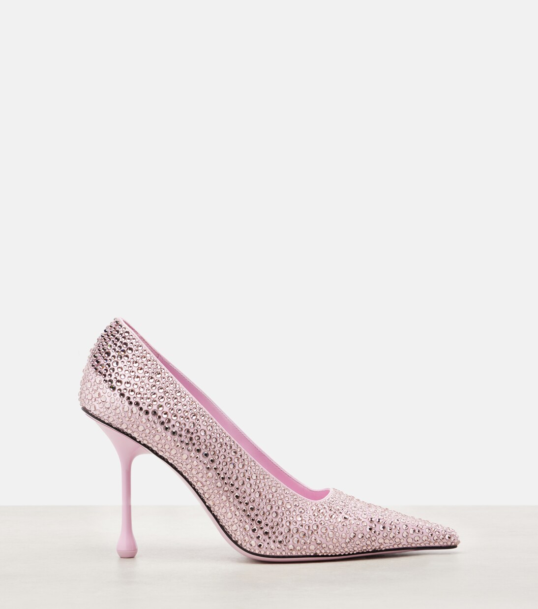 Ixia 95 embellished satin pumps | Jimmy Choo