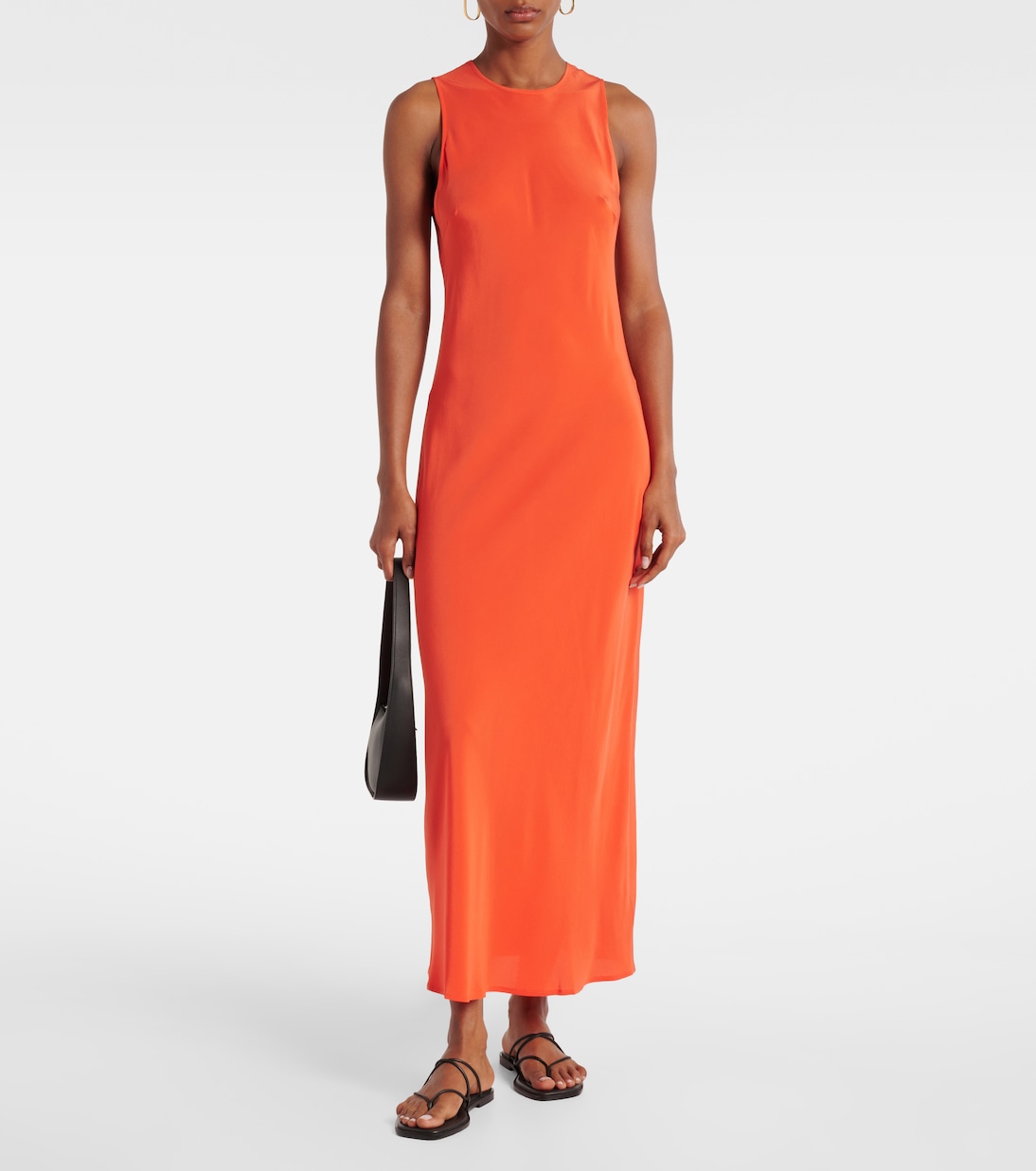 Abito lungo Valencia in seta | Asceno