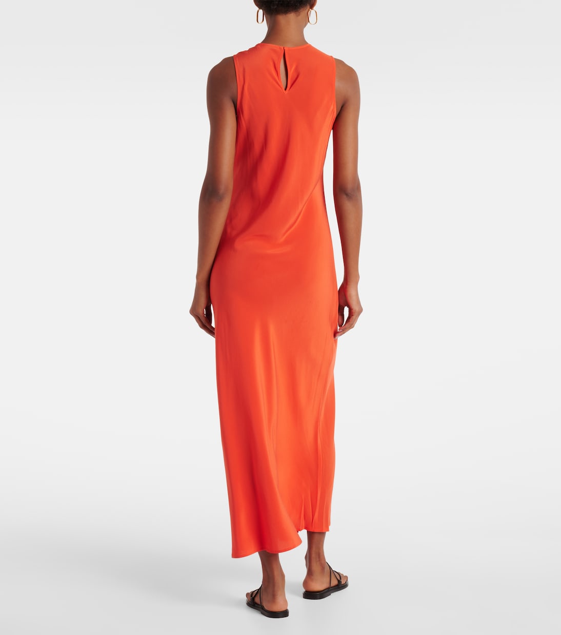 Abito lungo Valencia in seta | Asceno