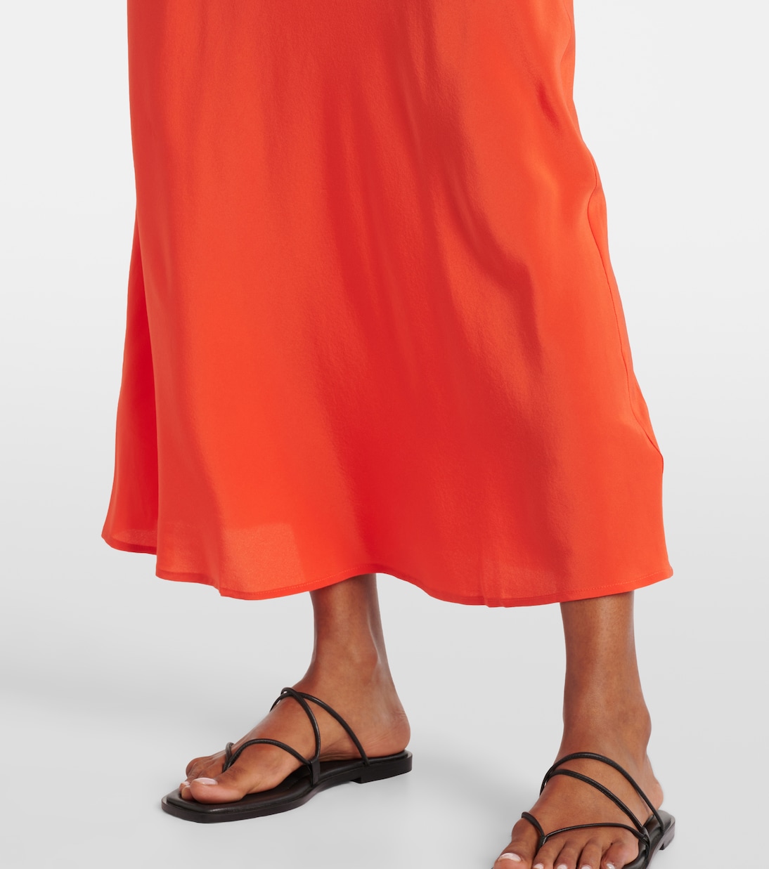 Abito lungo Valencia in seta | Asceno