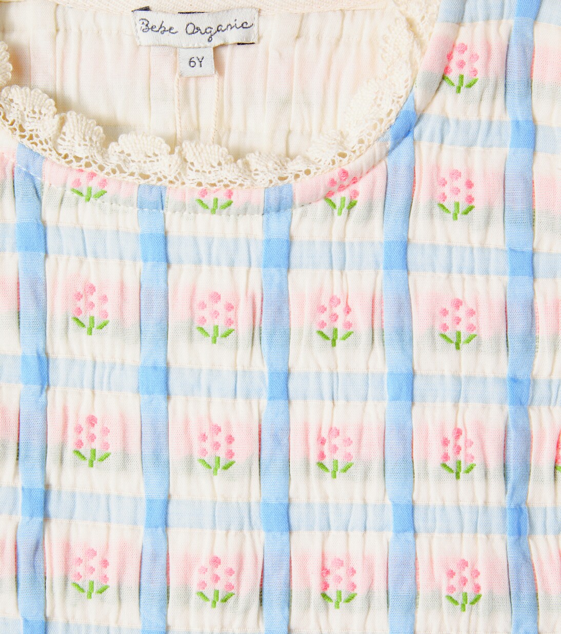 Zora knitted floral cotton-blend vest | Bebe Organic