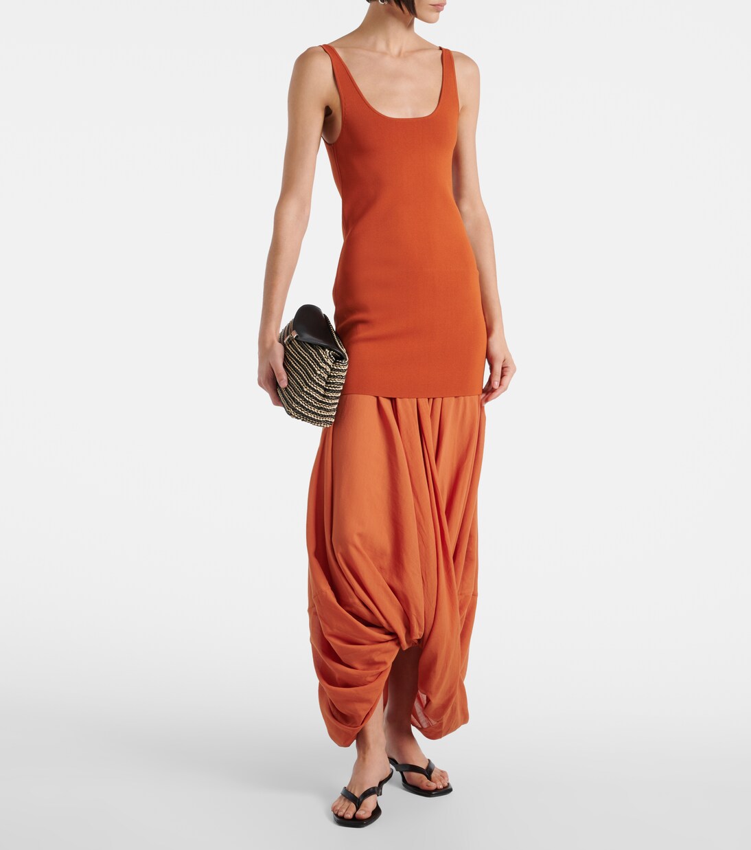 Cocoon jersey midi dress | Toteme