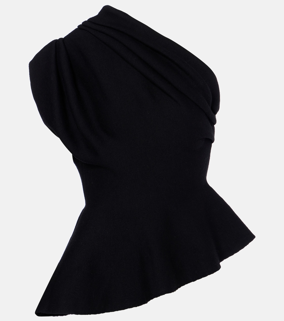Aimee one-shoulder wool-blend top | Khaite