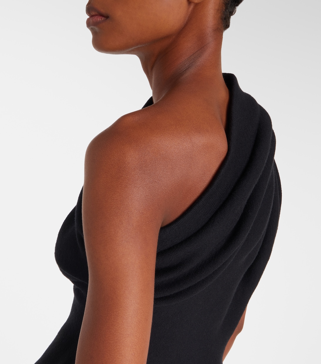 Aimee one-shoulder wool-blend top | Khaite