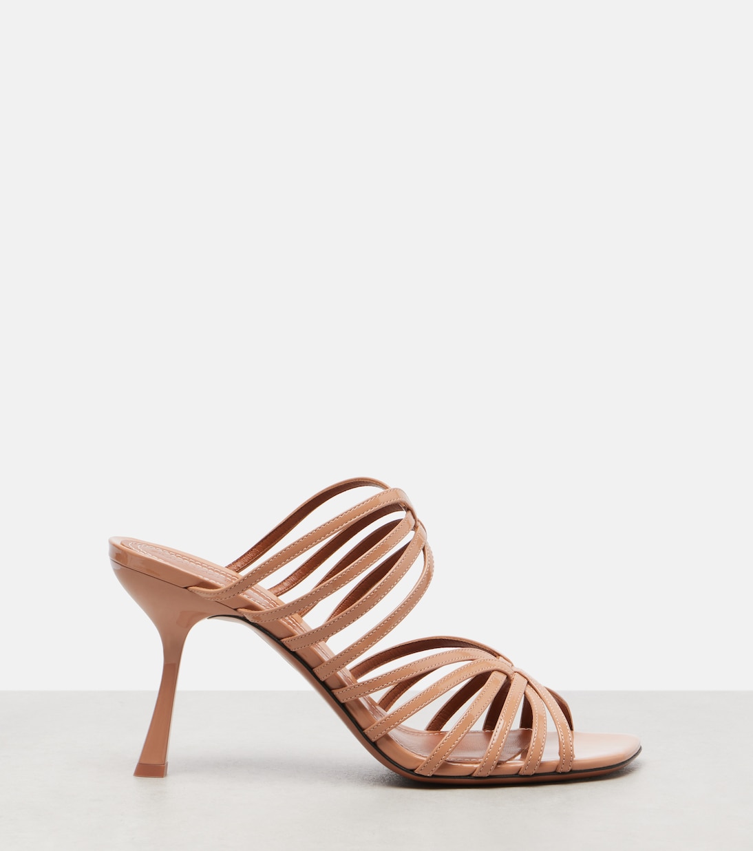 Mules Aura 85 en cuir verni | Zimmermann