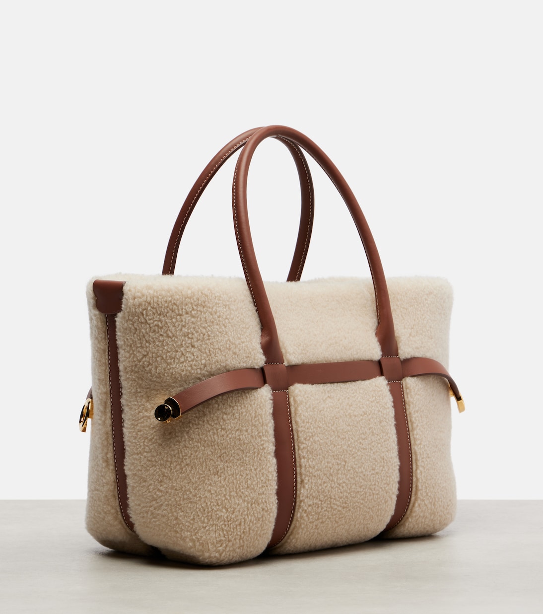 Tote Ghiera Small aus Shearling | Loro Piana