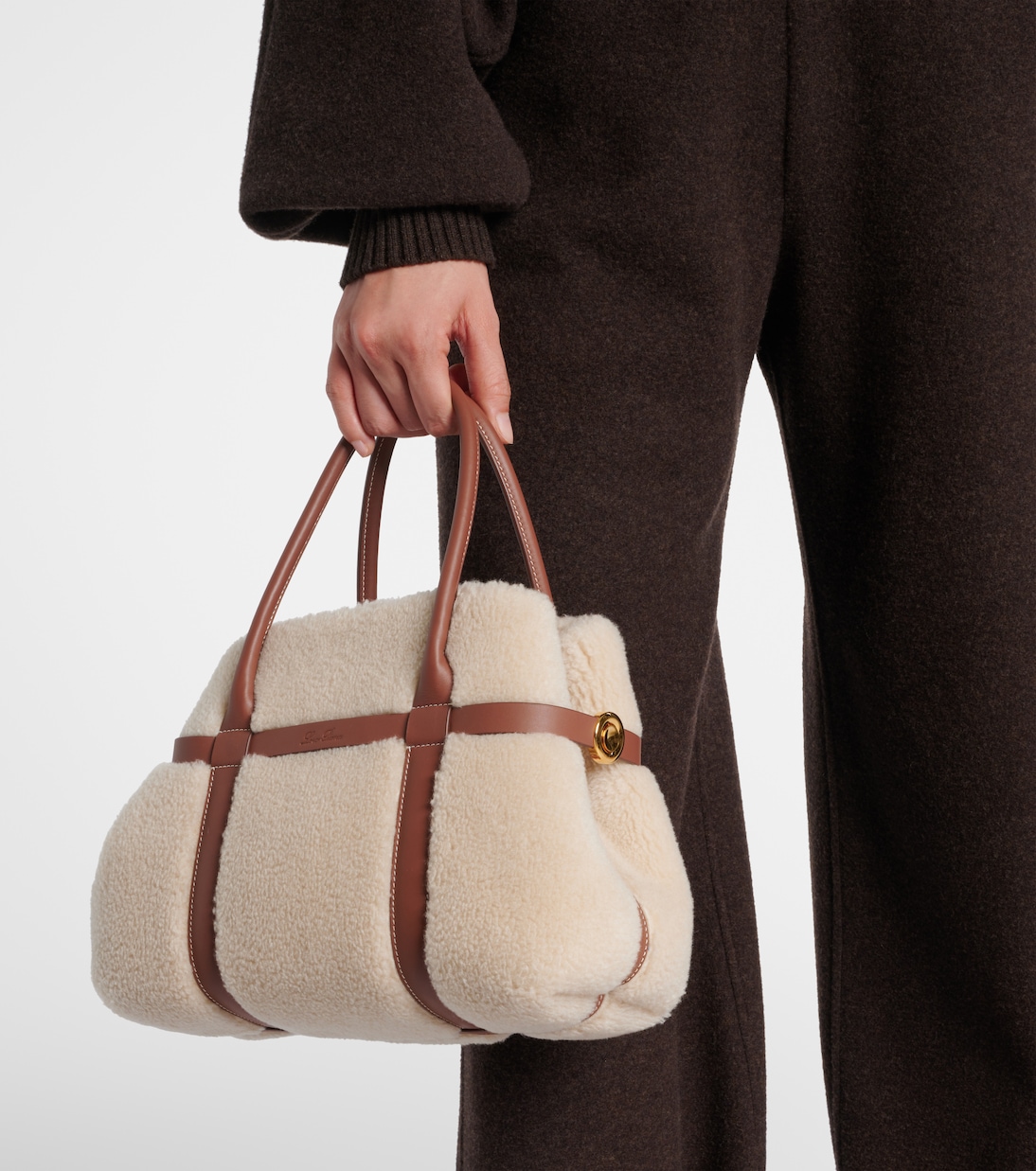 Tote Ghiera Small aus Shearling | Loro Piana
