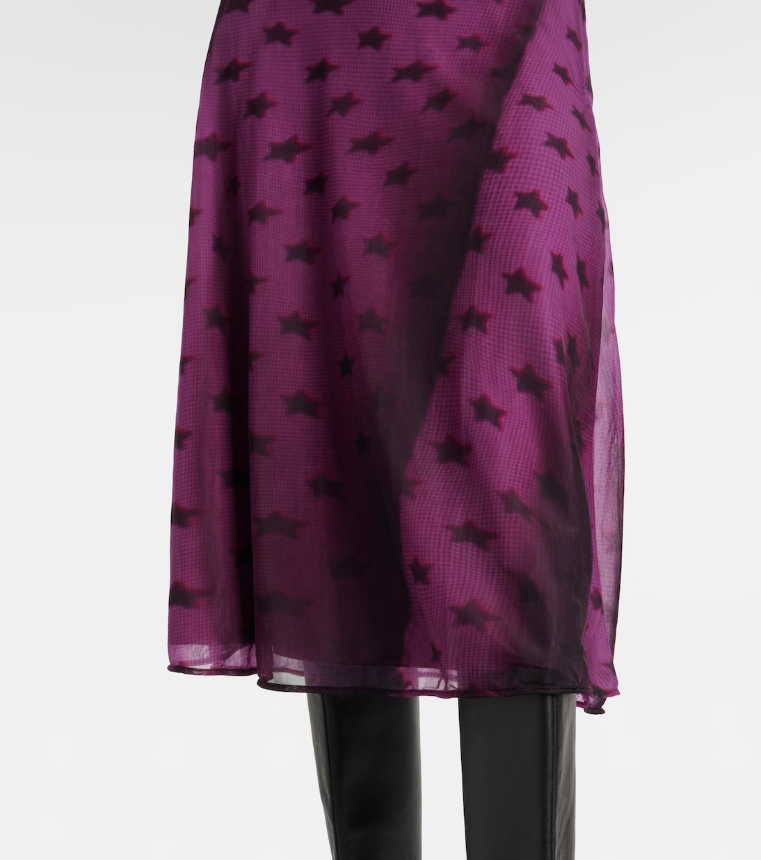 Etima printed sheer midi skirt  | Acne Studios