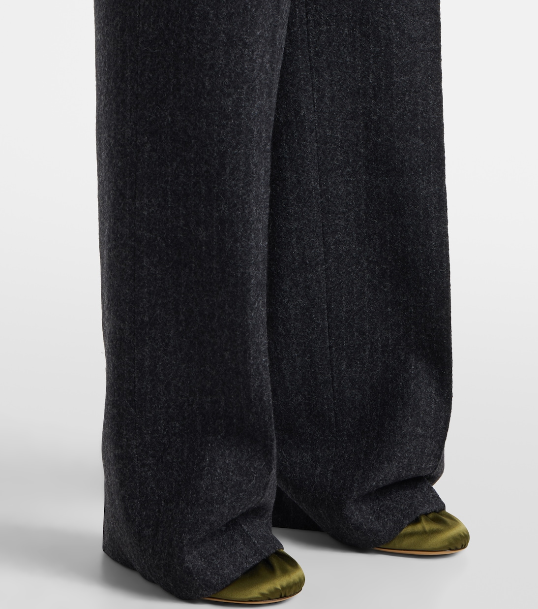 Pantalones anchos de lana con raya diplomática | Dries Van Noten