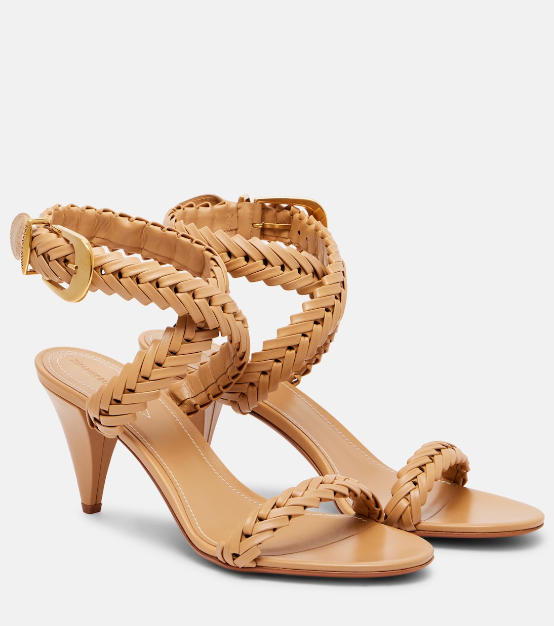 Helix 75 braided leather sandals | Zimmermann