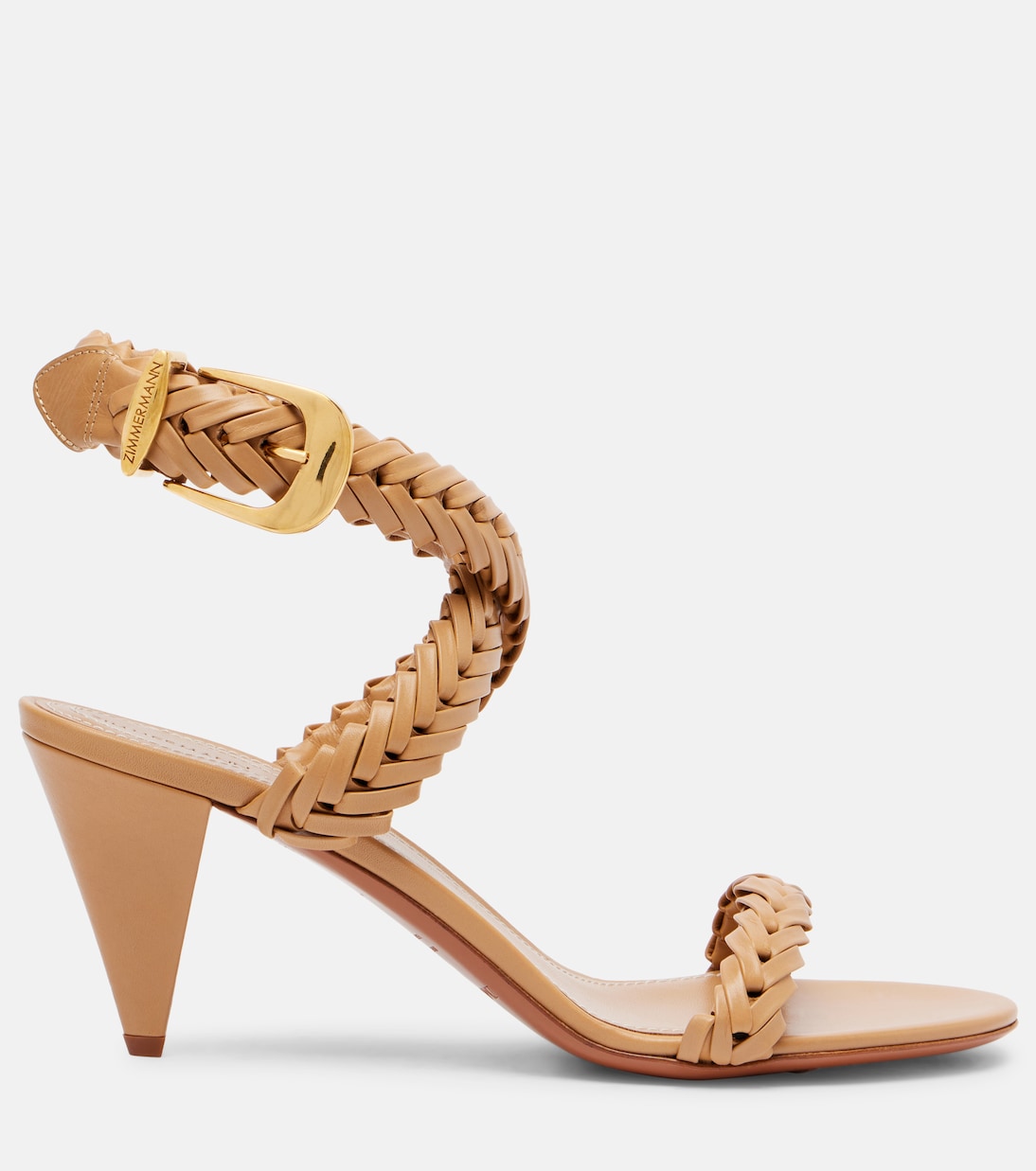 Helix 75 braided leather sandals | Zimmermann