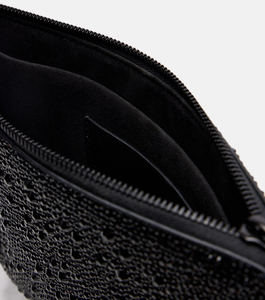 Skull Knuckle studded leather pouch | McQueen