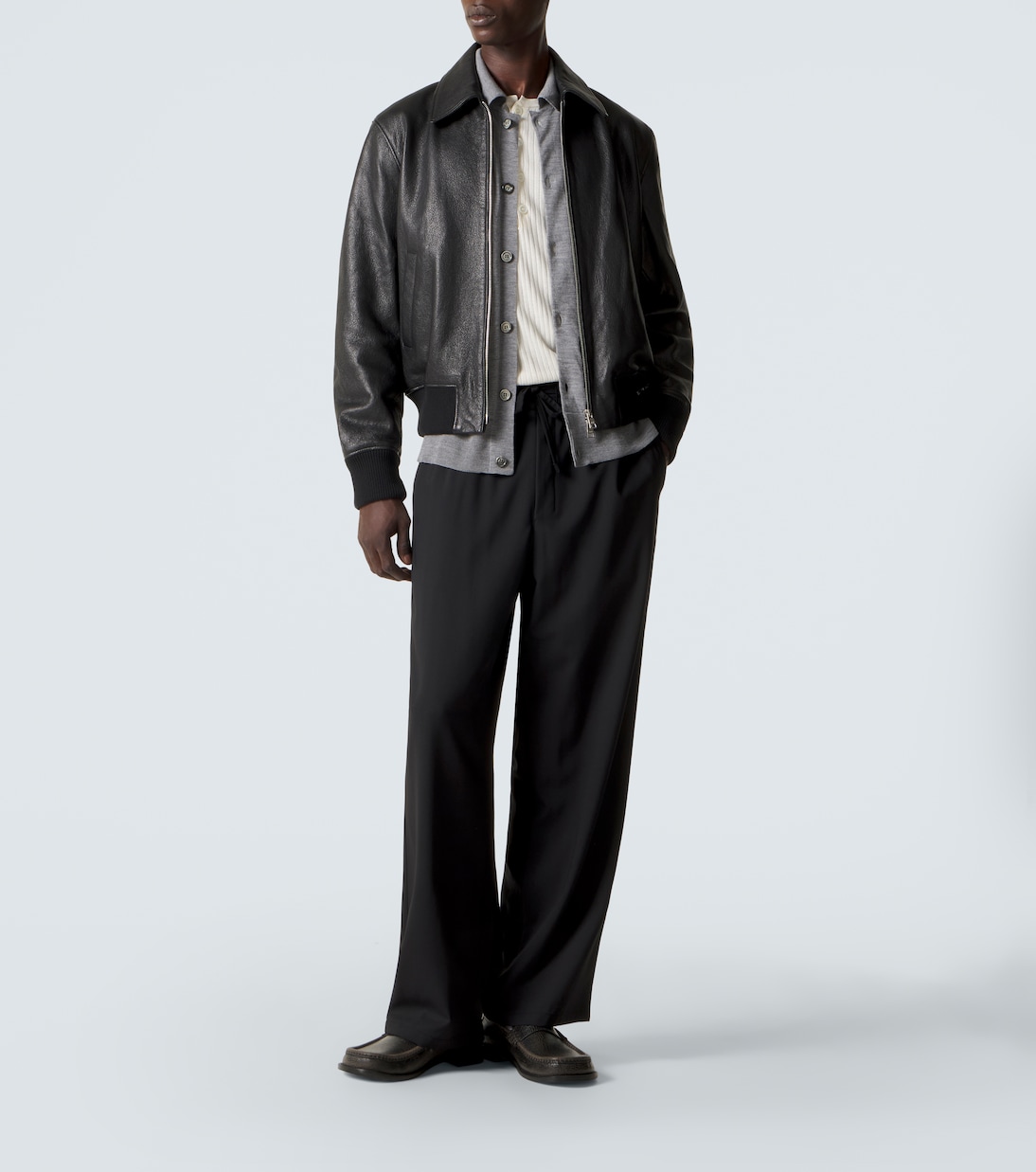 Leather blouson jacket | Ami Paris