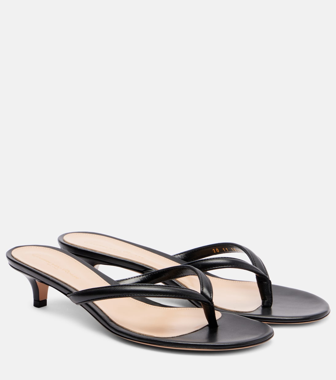 Calypso 35 leather thong sandals | Gianvito Rossi