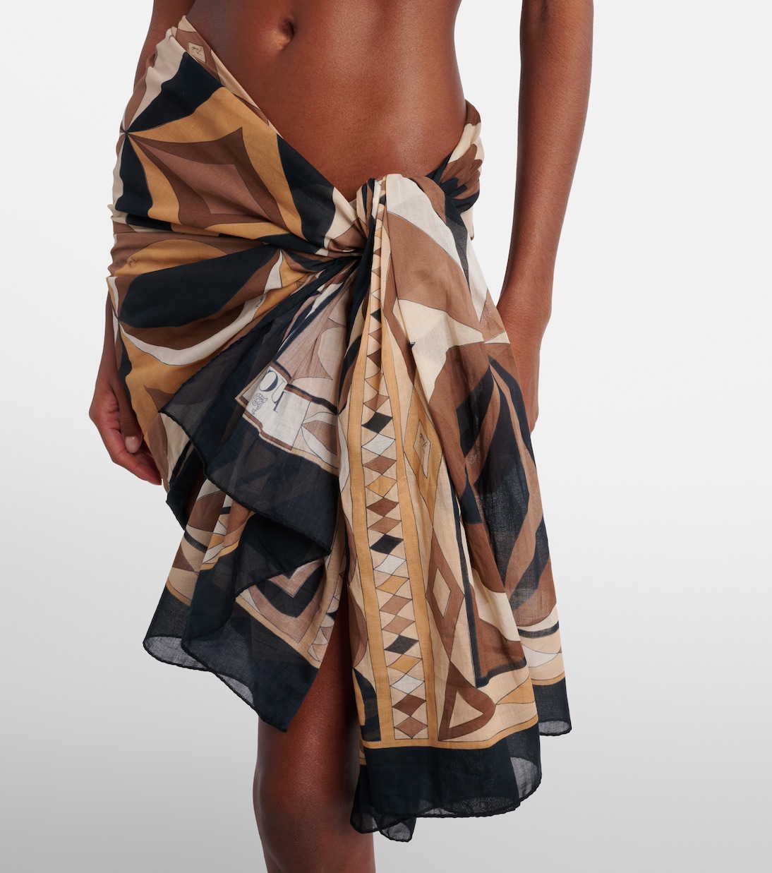 Collane cotton beach cover-up | Pucci