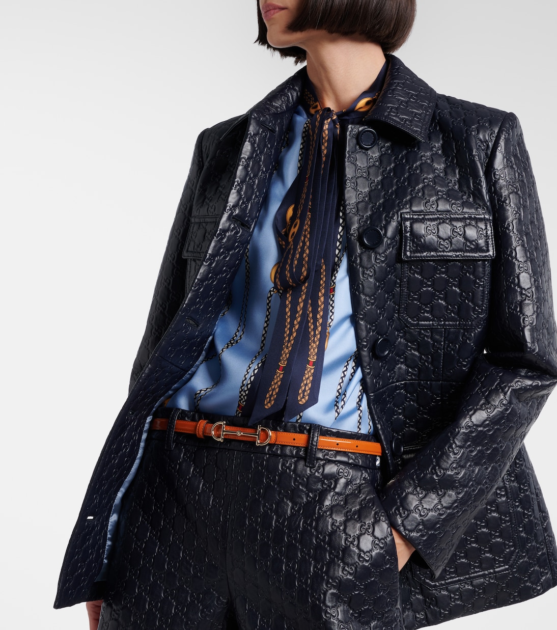 Horsebit reversible leather belt | Gucci