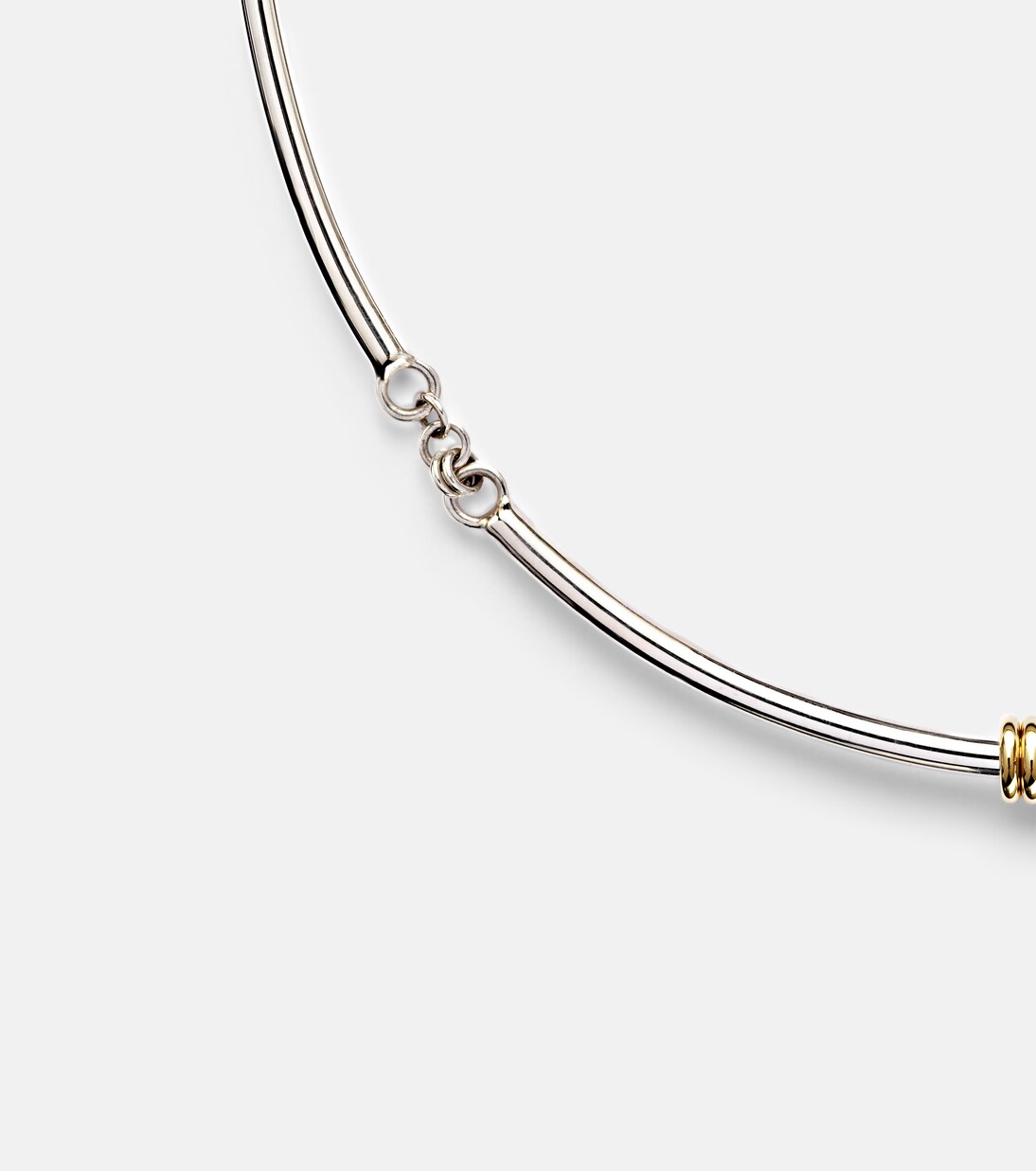Helio Tria sterling silver and 18kt gold necklace | Spinelli Kilcollin