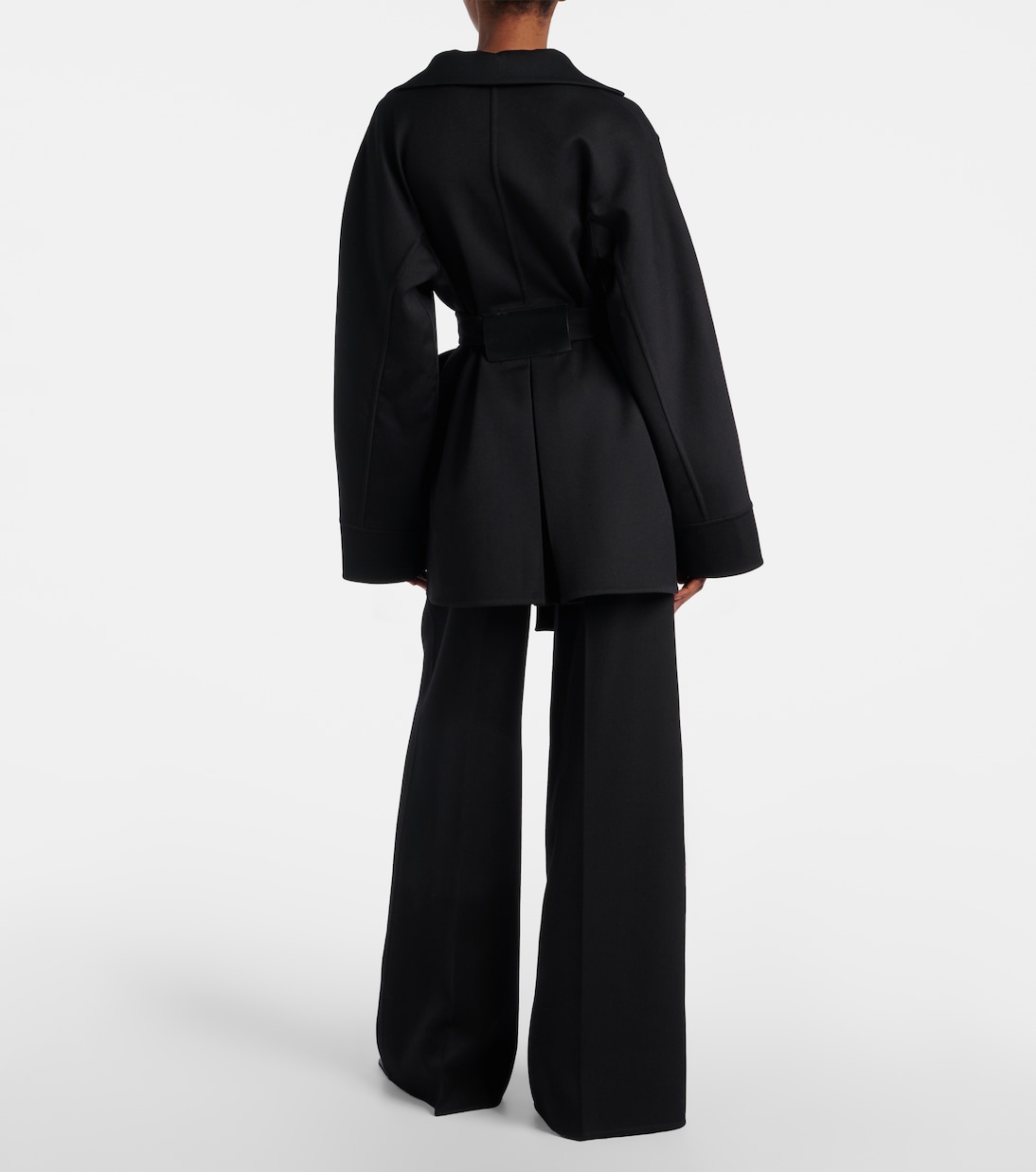 Hose aus Schurwolle mit Leder | Alaïa