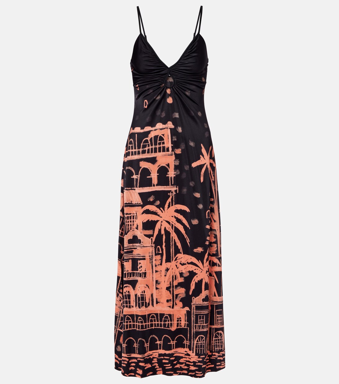 Printed jersey maxi dress | Johanna Ortiz