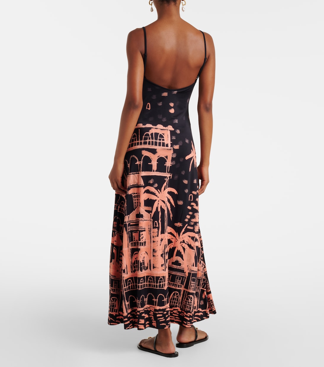 Printed jersey maxi dress | Johanna Ortiz