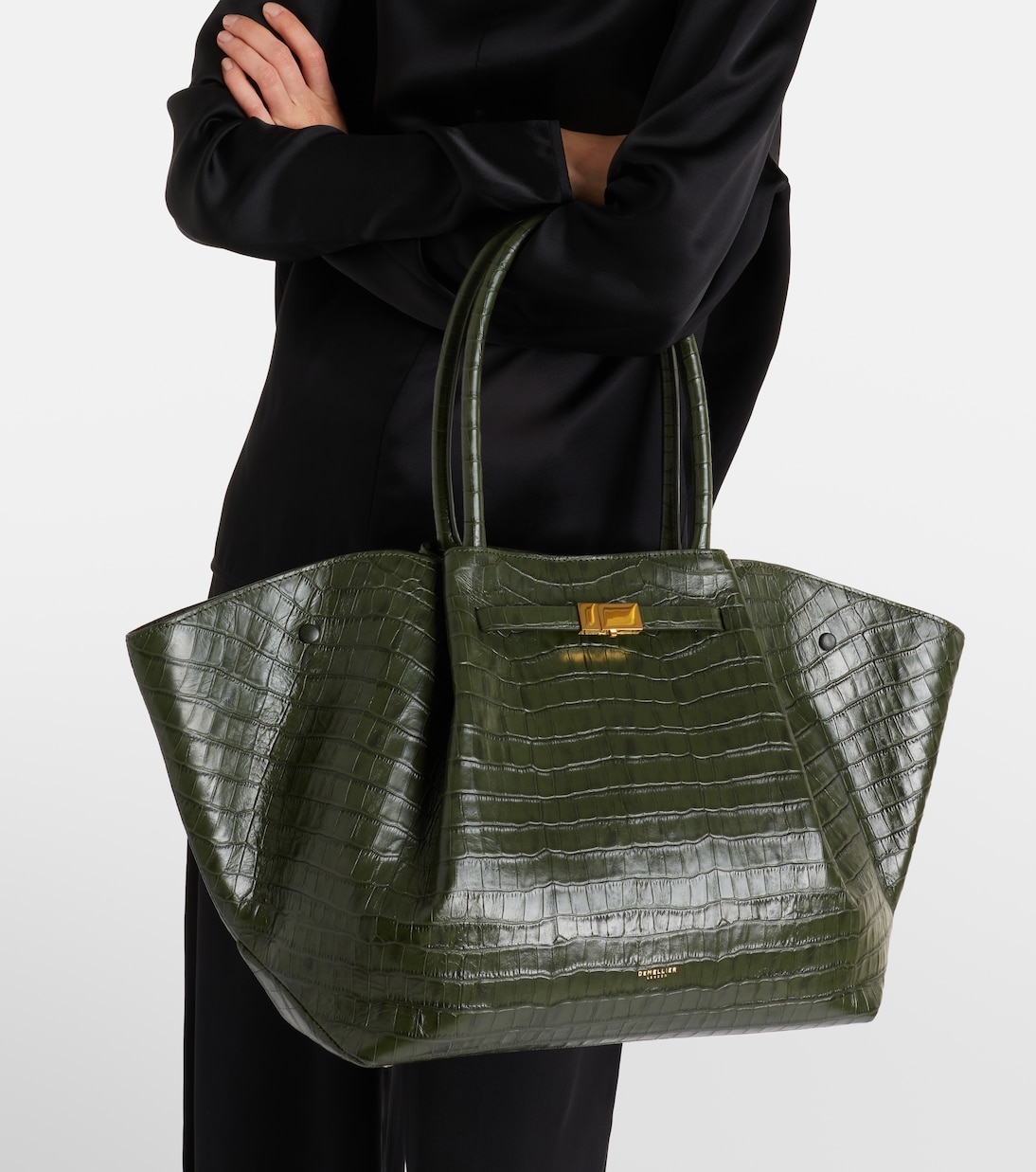 Bolso New York de piel grabada | DeMellier