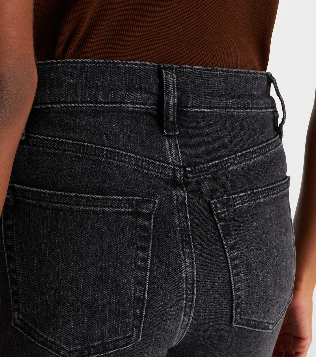 Le Sleek cropped high-rise straight jeans | Frame