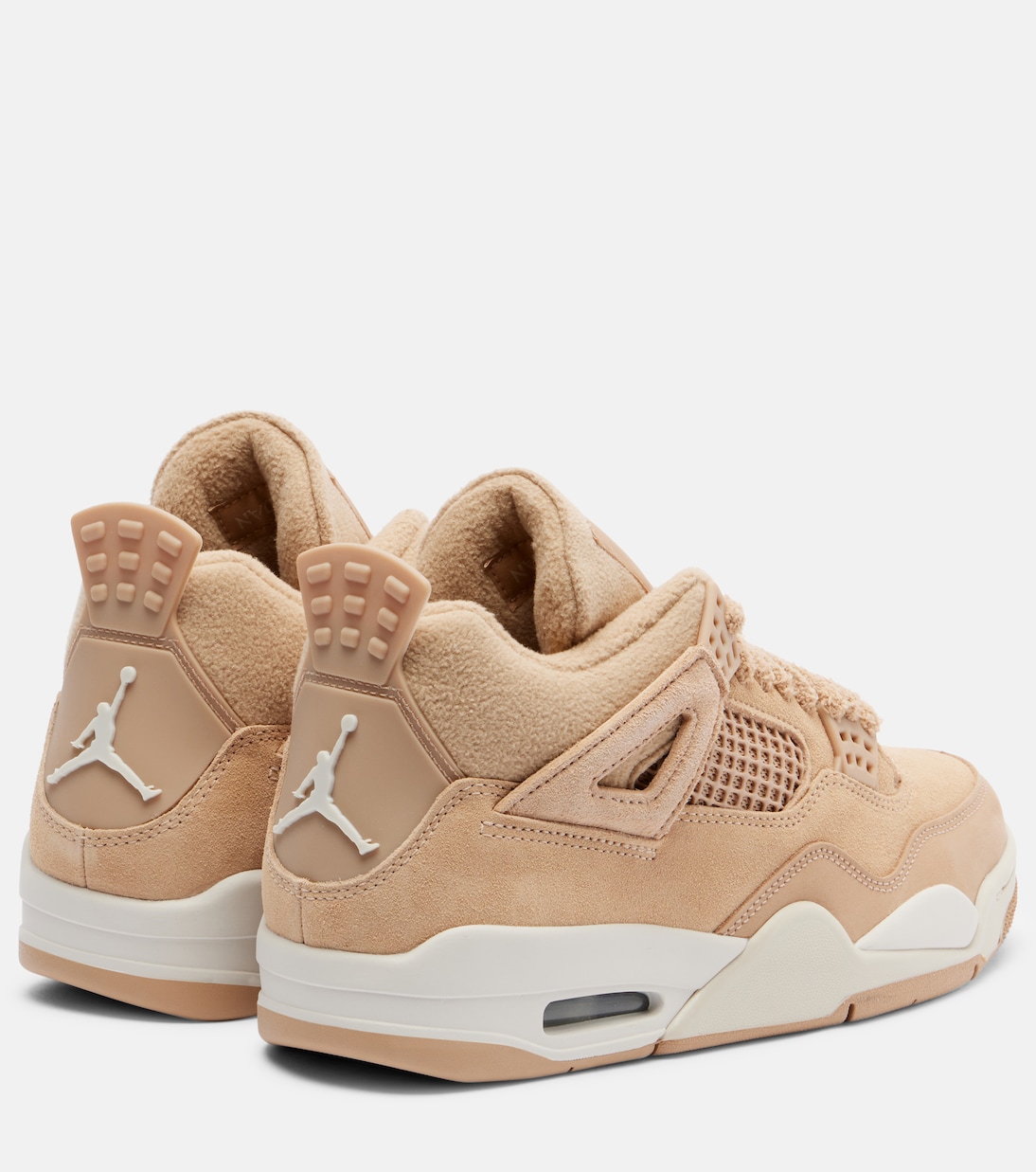 Air Jordan 4 Retro suede-trimmed sneakers | Nike