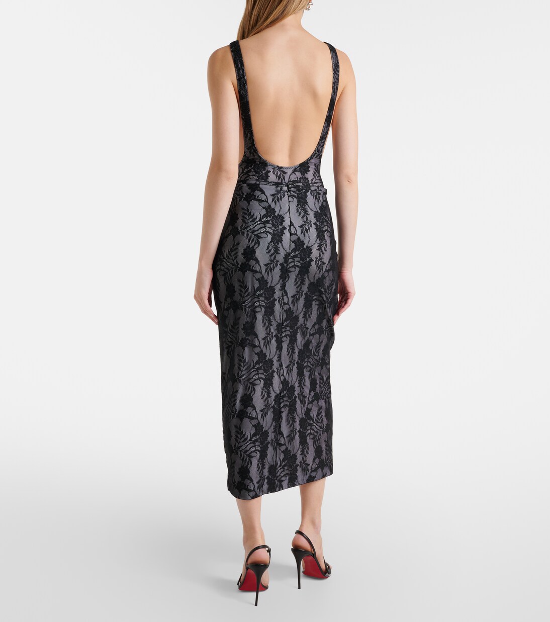 Lace midi skirt | Norma Kamali