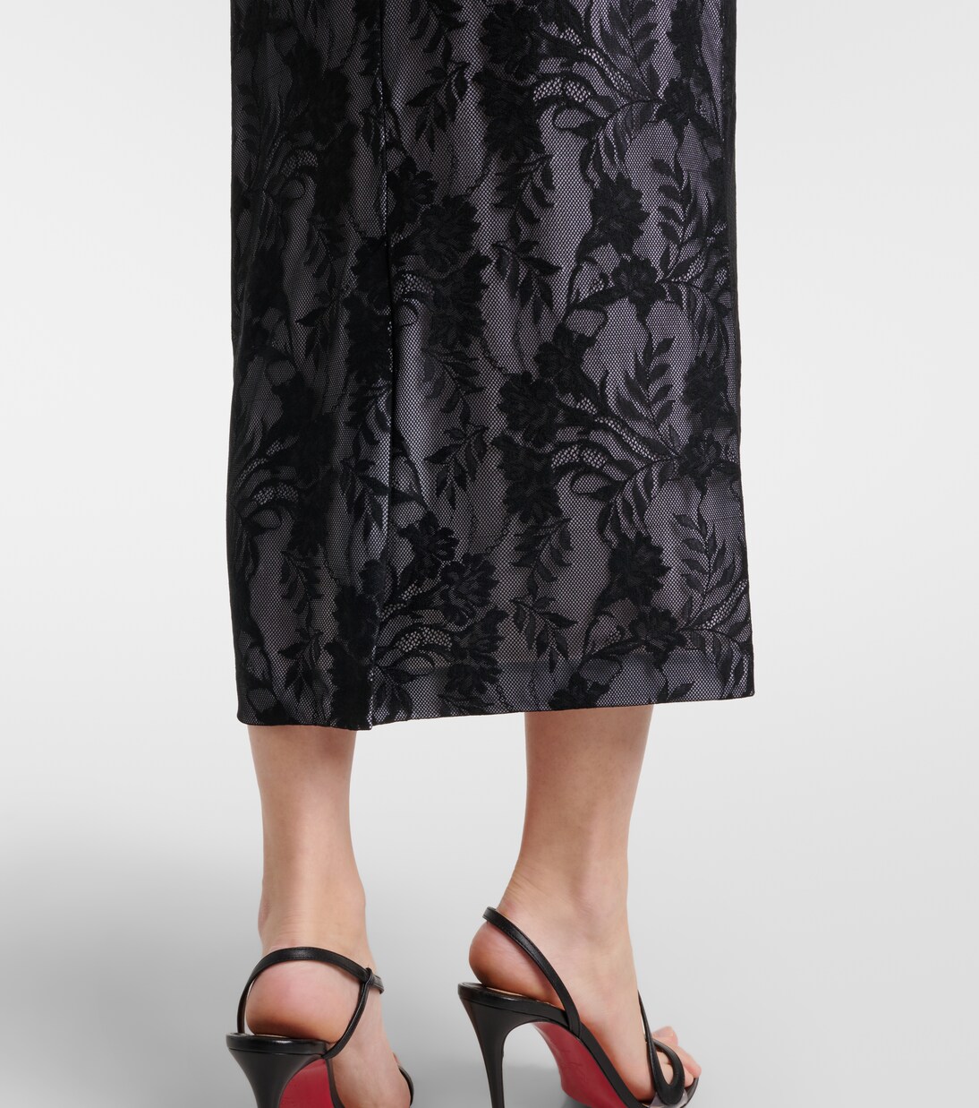 Lace midi skirt | Norma Kamali