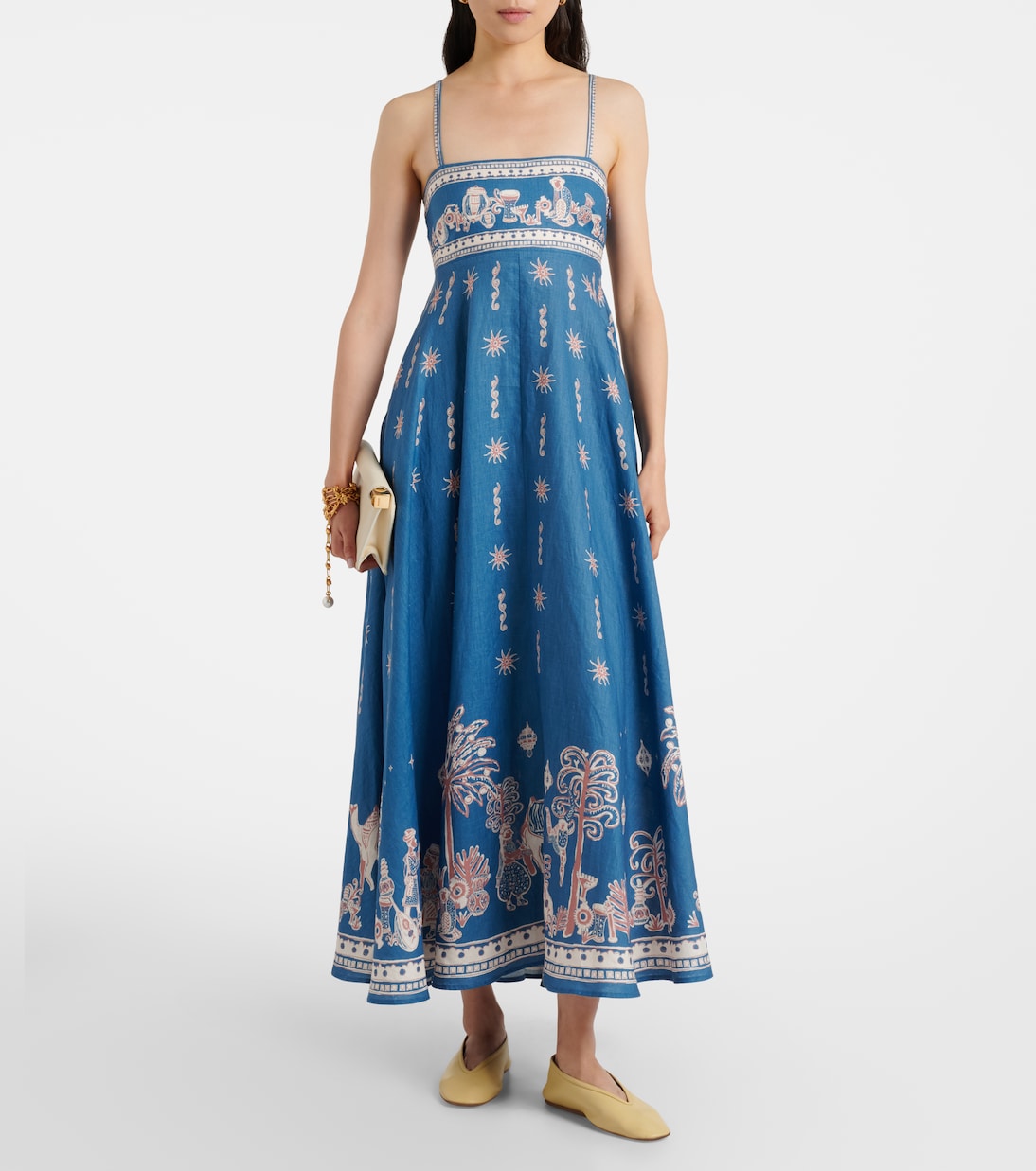 Maxikleid Acacia aus Leinen | Alémais