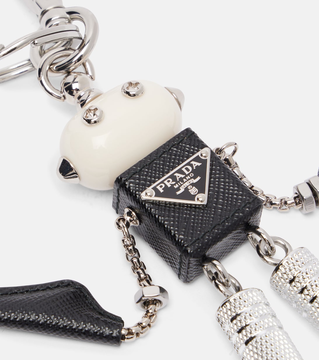 Leather bag charm | Prada