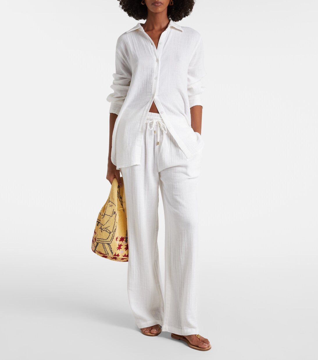 Krissy cotton wide-leg pants | Melissa Odabash