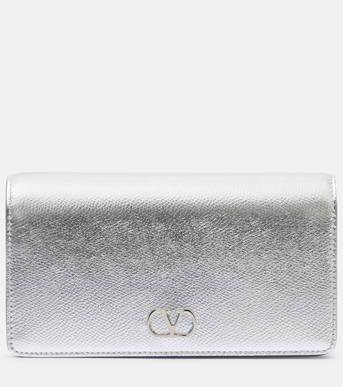 Clutch VLogo Mini aus Metallic-Leder | Valentino Garavani