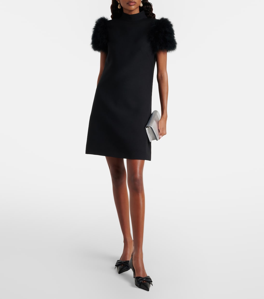 Clutch VLogo Mini aus Metallic-Leder | Valentino Garavani