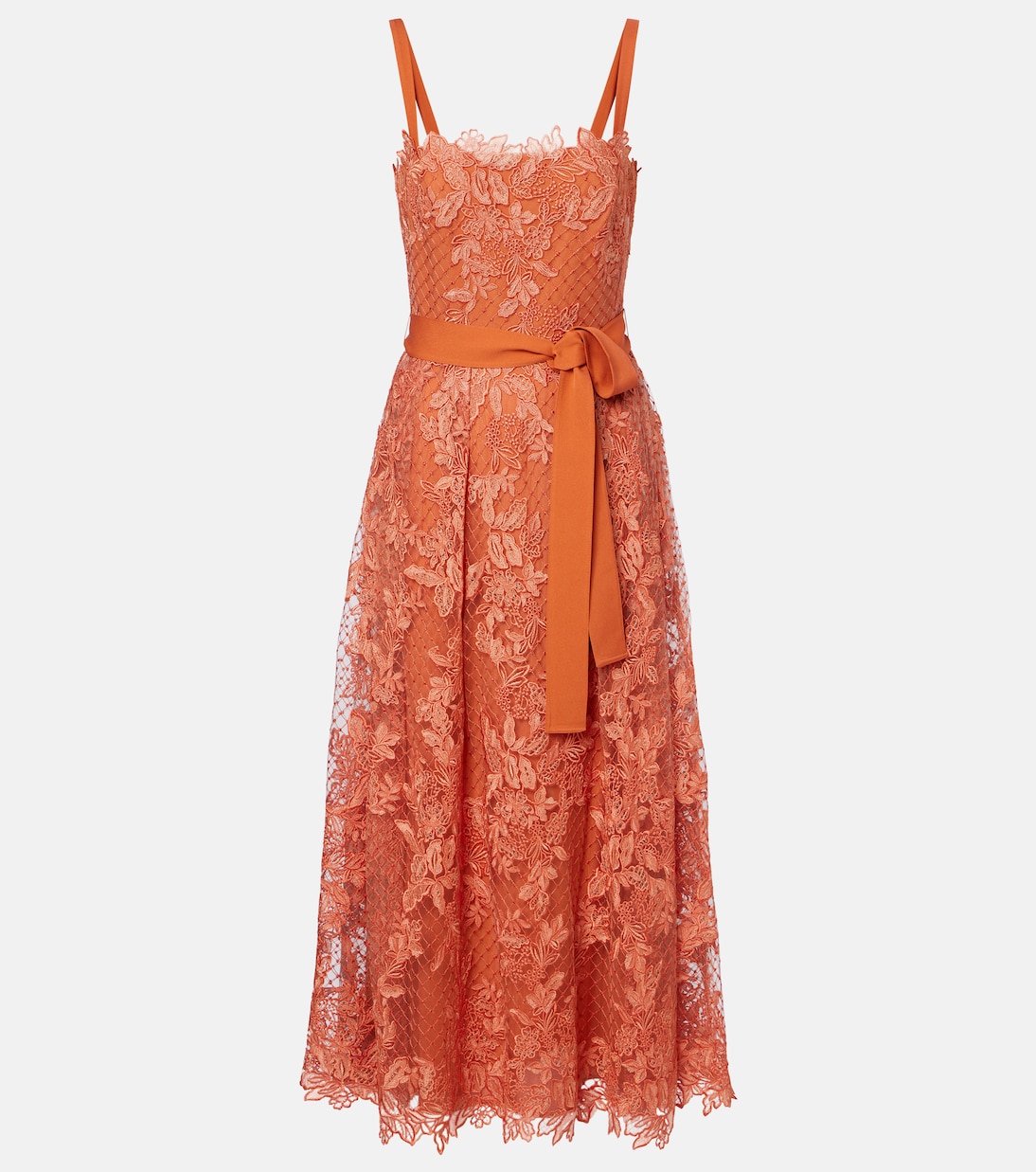 Embroidered lace and tulle cocktail dress | Elie Saab