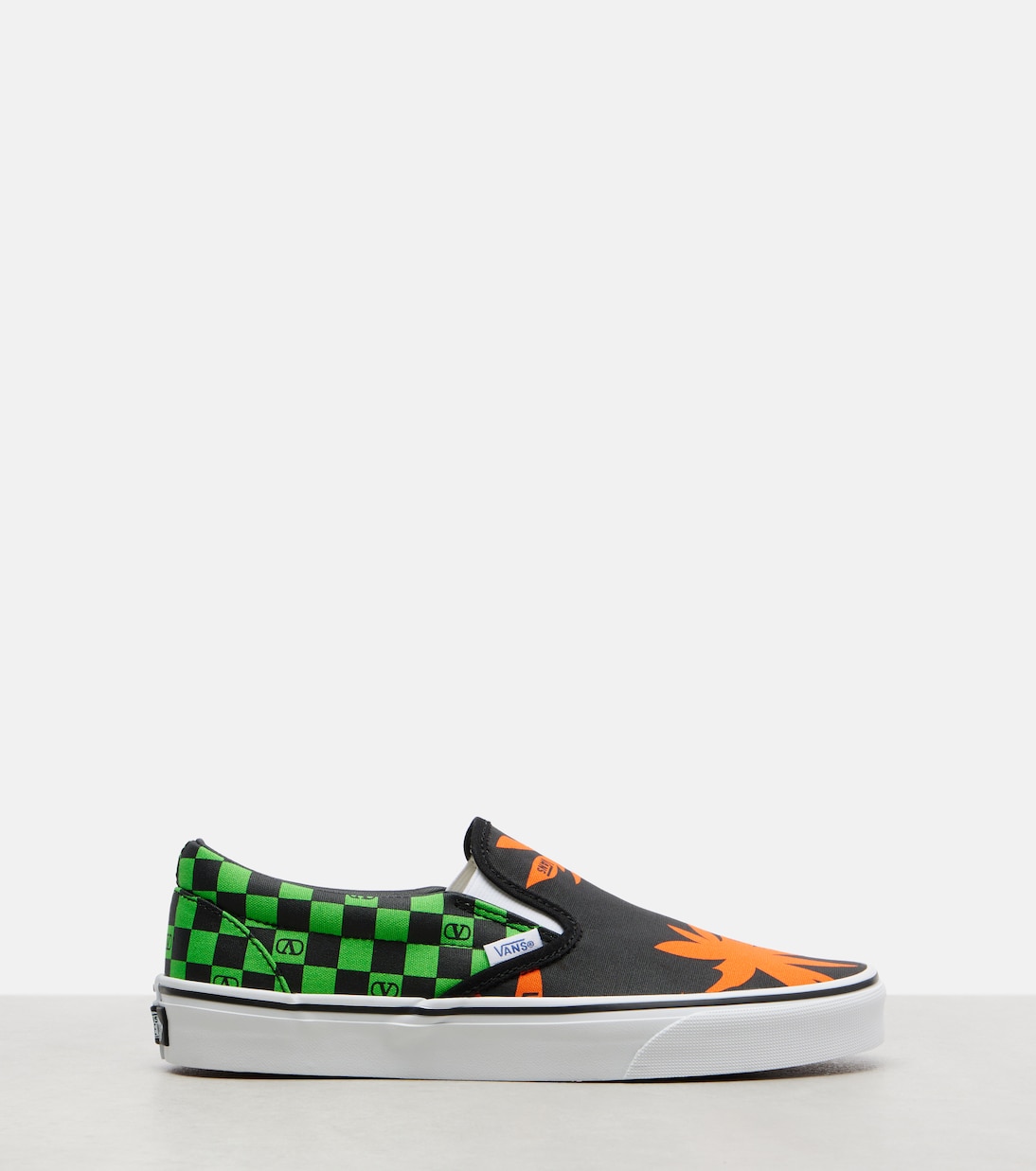 x Vans VLogo printed canvas slip-on sneakers | Valentino Garavani