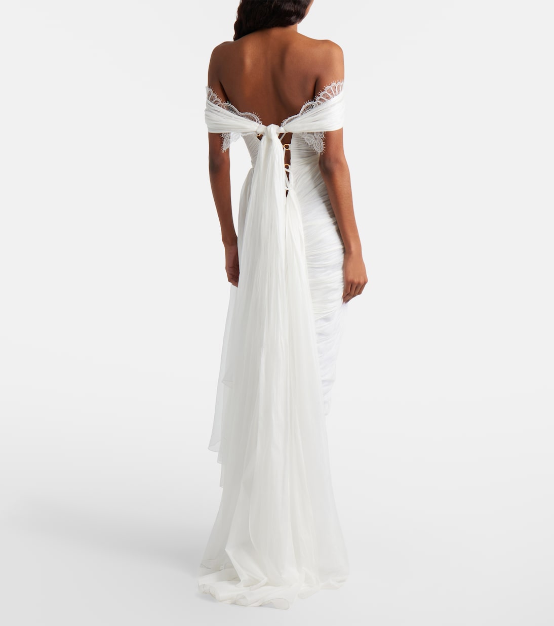 Bridal Dalia silk gown | Maria Lucia Hohan