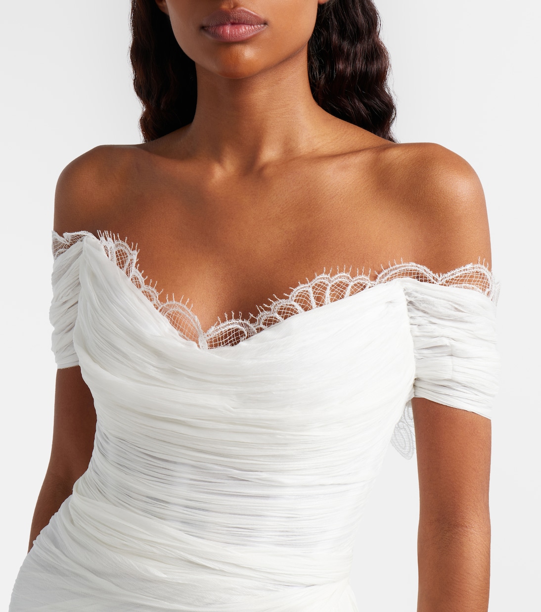 Bridal Dalia silk gown | Maria Lucia Hohan