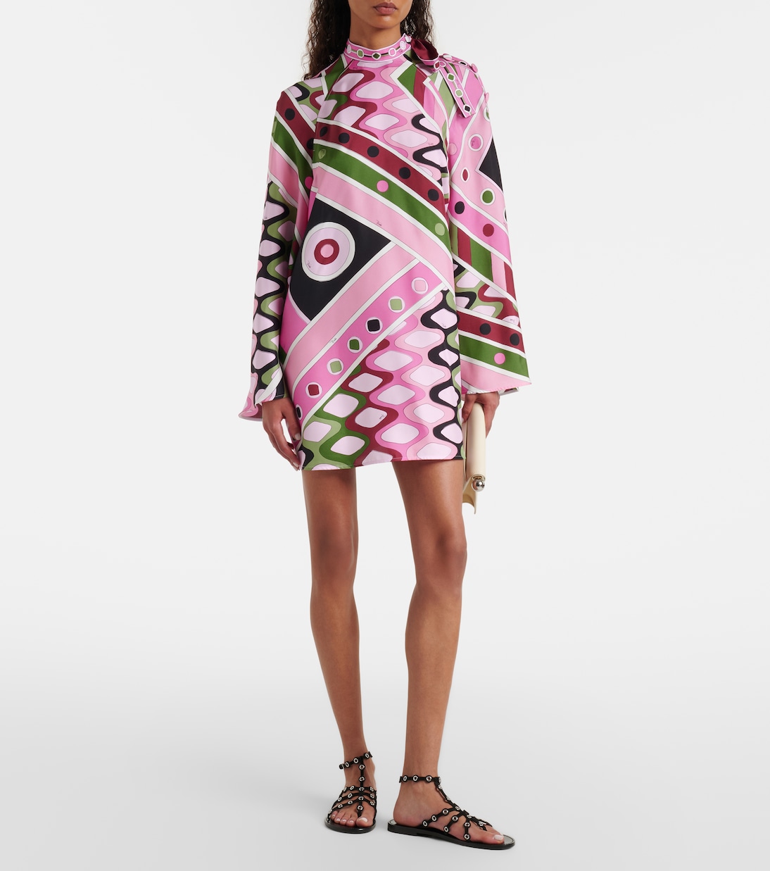 Vivara silk satin minidress | Pucci