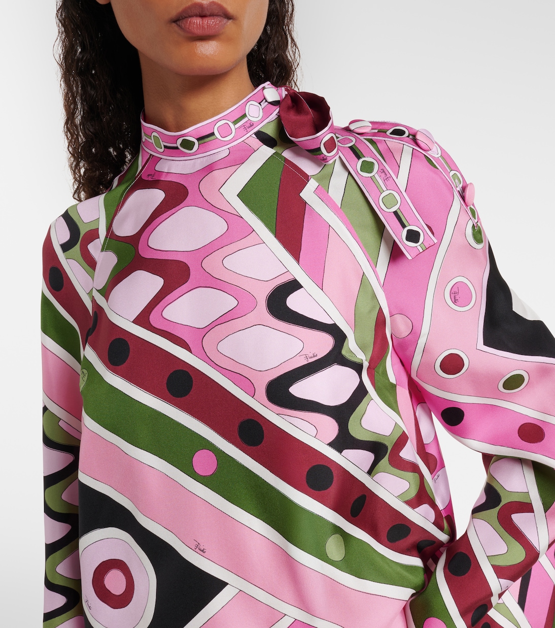 Vivara silk satin minidress | Pucci