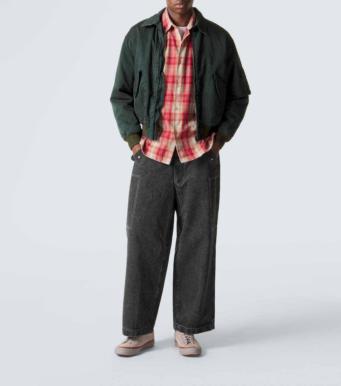 Vintage cotton and silk twill shirt | A.Presse